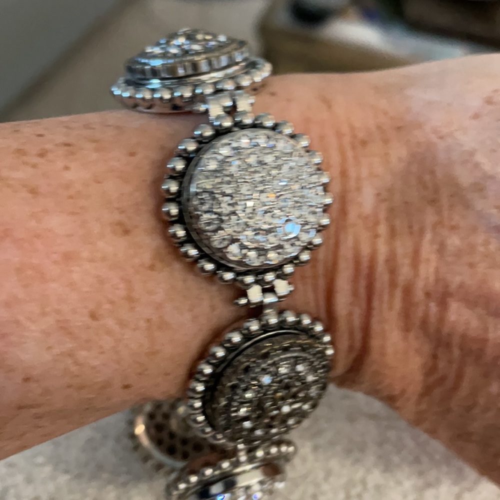 Beautiful Silver Plated Ginger Snap Bracelet